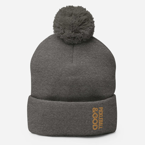 Pickleball &GOD Zest Pom-Pom Beanie